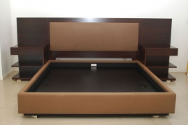 box bed with upholsery